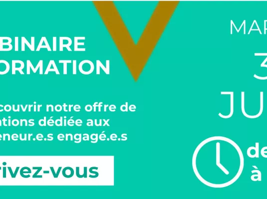 ESS - Webinaire - Lancement formations France Active pour les dirigeant·e·s de structures engagé·e·s