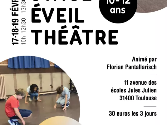 Stage éveil de théâtre pour les 10-12 ans