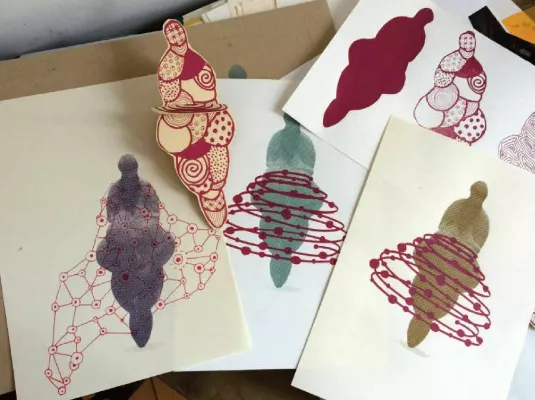 Sérigraphie : "Les Vénus Gravettiennes"