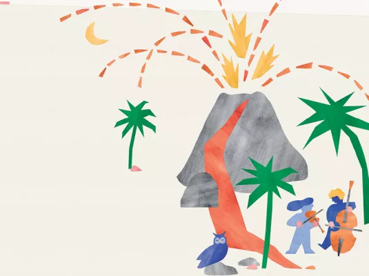 Les Aventures d’Octave et Mélo - Le Chant du volcan © © Céline Pibre