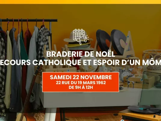Secours Catholique et Espoir d’un môme – Braderie de Noël