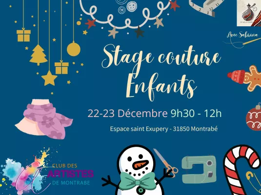 Stage Couture Enfants – Spécial Noël
