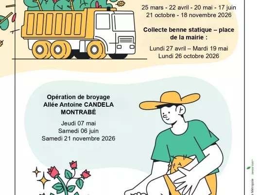 Collecte des déchets végétaux - Les 22 et 27 avril