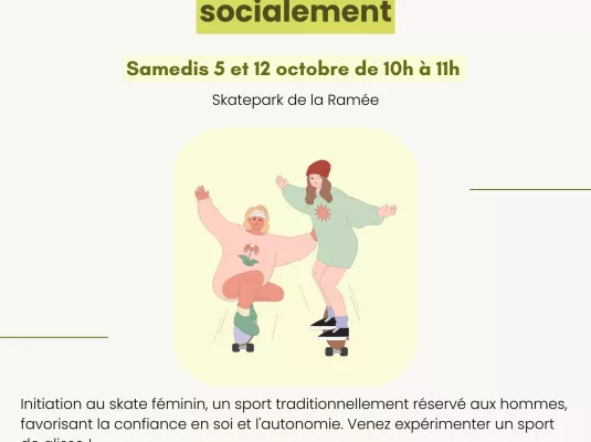 Ateliers initiation Skate pour les femmes accompagnées socialement - Les 5 et 12 octobre