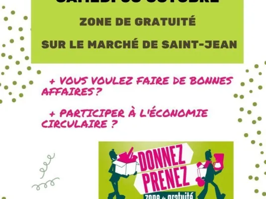 Zone de gratuité au marché