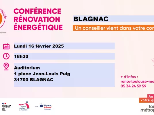 Tout public - Comment réussir votre rénovation énergétique - Conférence à Blagnac