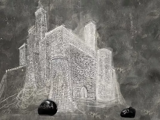 Lohengrin © Croquis préparatoire pour les décors de Lohengrin © Lilian Euzeby