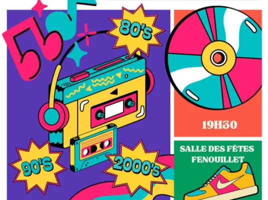 Soirée Retro Music du club de rugby SAF XV - Samedi 11 avril