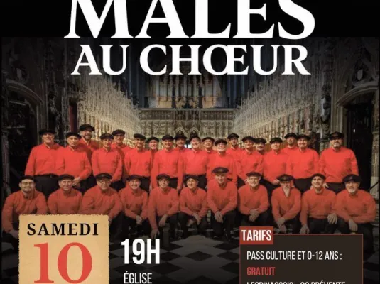 Concert : Les Mâles au Chœur de Tolosa - Samedi 10 octobre