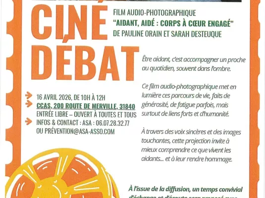 Ciné-Débat à Aussonne : Porter un autre regard sur le quotidien des aidants © ASA