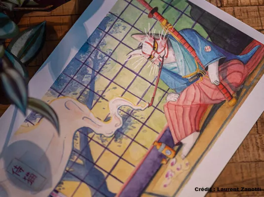 Exposition de peintures et dessins de Laurent Zanotti  “Imaginaire et Japon”