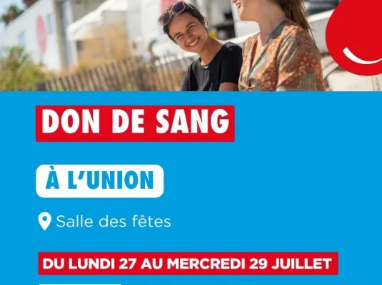 Collecte EFS – Don du sang - Du 27 au 29 juillet