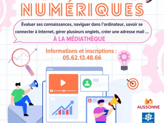 Atelier Numériques © Mairie Aussonne
