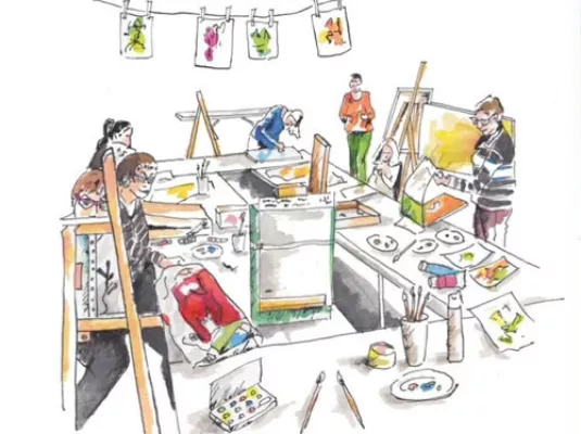 Lumière sur les ateliers arts plastiques © Kristel Riethmuller