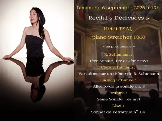 Saison musicale - Récital de piano solo " Dédicaces" par Heidi Tsai.