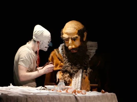 Chui pas tarionette / Sortie de résidence - présentation d'étape de travail / Cie du premier Geai / Dans le cadre des Hivernales #5 © Giorgio Pupella