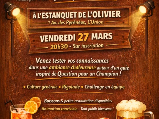 Soirée jeu : Question pour un champion - Vendredi 27 mars