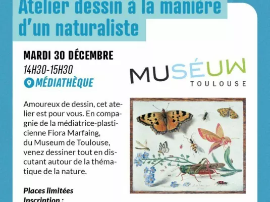 Atelier dessin à la manière d’un naturaliste