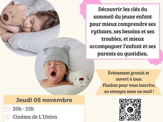 Conférence de Chloé Thyrion : 🌙 Le sommeil du jeune enfant - Jeudi 5 novembre