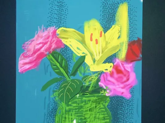 Le motif : miroir des valeurs © David Hockney