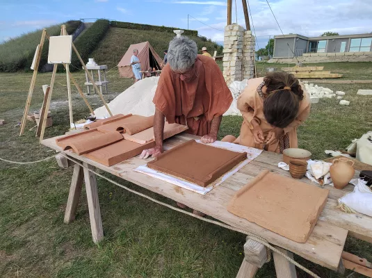 Un chantier de construction romain au musée !