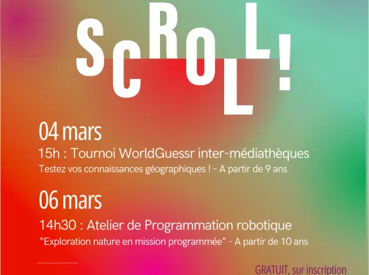 Atelier de programmation robotique - Vendredi 6 mars