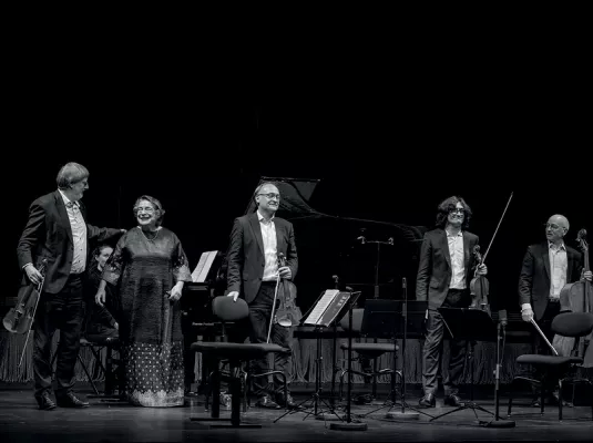 Elisabeth Leonskaja et le Quatuor Danel reviennent ! © Elisabeth Leonskaja et Le Quatuor Danel © David Herrero