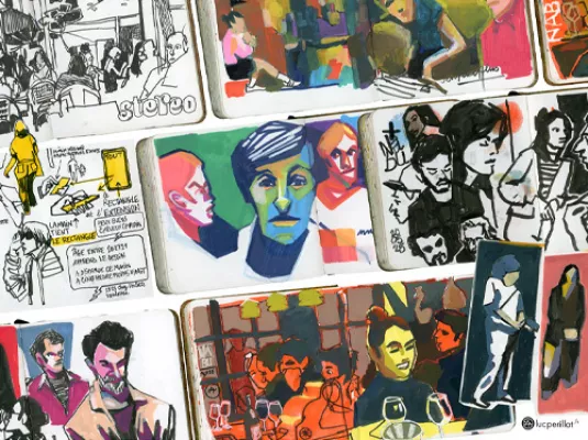 Dessiner sur le vif, les Urban Sketchers Toulouse © Luc-Perillat