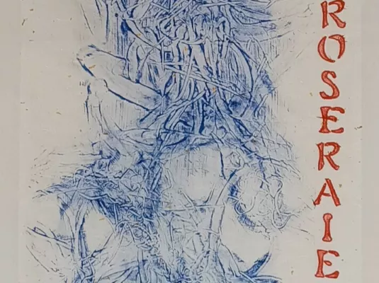 Estampe japonaise avec Claudine Valette