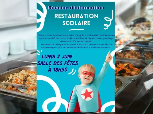 Réunion d’information : Restauration scolaire