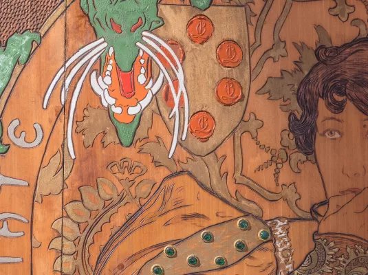 Visite Etudiants Mon précieux: "La porte au Lorenzaccio d'Alfons Mucha" © R.Carreras