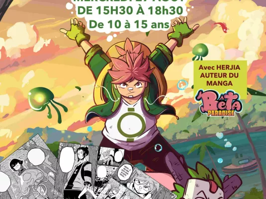 Atelier Manga à la Bibliothèque avec Herjia ! - Mercredi 27 août