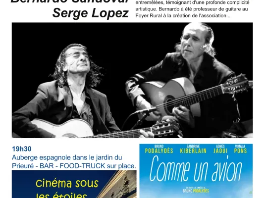 Concert Duo Guitare et Cinéma en plein air