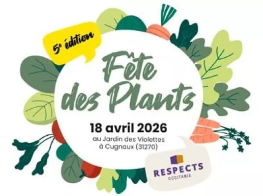 Fête des plants au jardin des Violettes de Cugnaux le 18/04/26