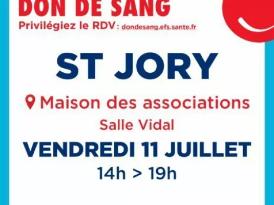 Don de sang - Vendredi 11 juillet