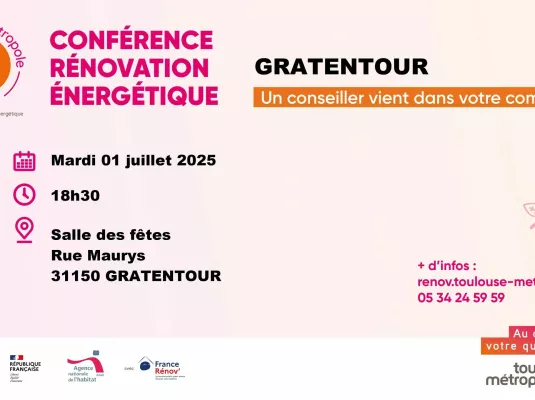 Conférence Rénovation Energétique Gratentour/Bruguières