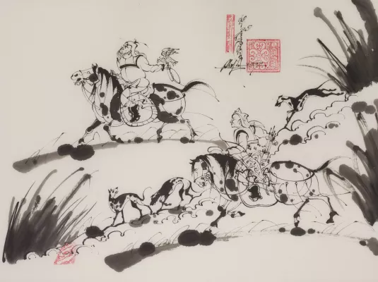 Atelier écriture Mongole Bichig