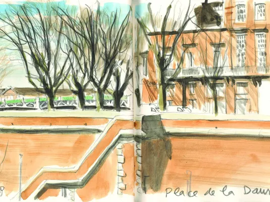 Dessiner Toulouse : Bassin des filtres © Vincent Desplanche