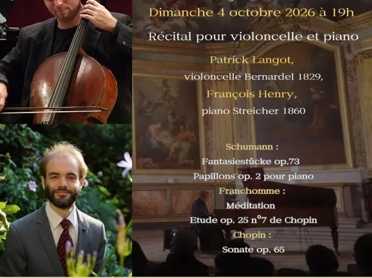 Saison musicale - Récital pour violoncelle et piano