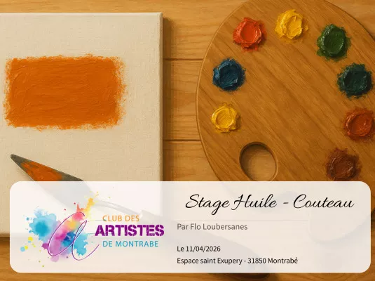 Stage peinture à l’huile au couteau