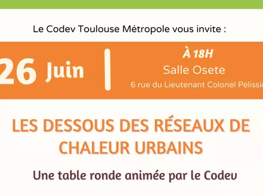 Table ronde Codev : Les dessous des réseaux de chaleur urbains