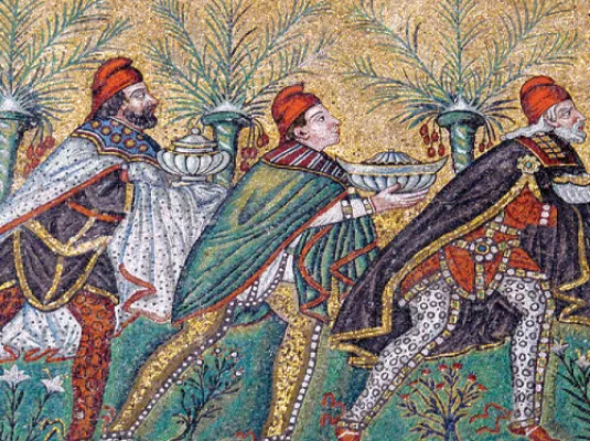 Café-curiosité : Les cadeaux sont-ils vraiment gratuits ? © © CONFERENCE_Journey_of_the_Magi_mosaic_Basilica_Saint_Apollinare_Nuovo.jpg