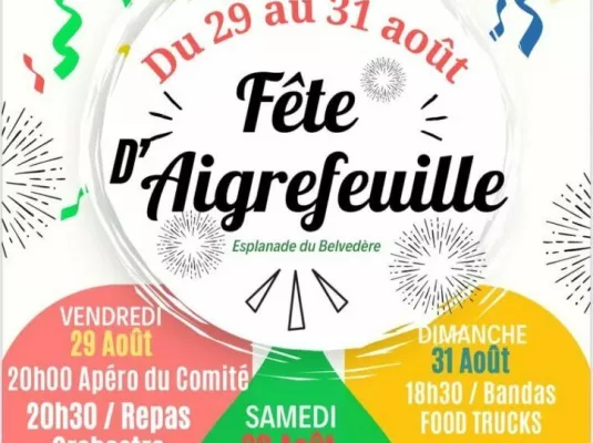 Fête d’Aigrefeuille - Du 29 au 31 août