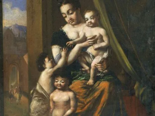 Visite guidée "Mères et enfants : une histoire universelle" © musée des Augsutins