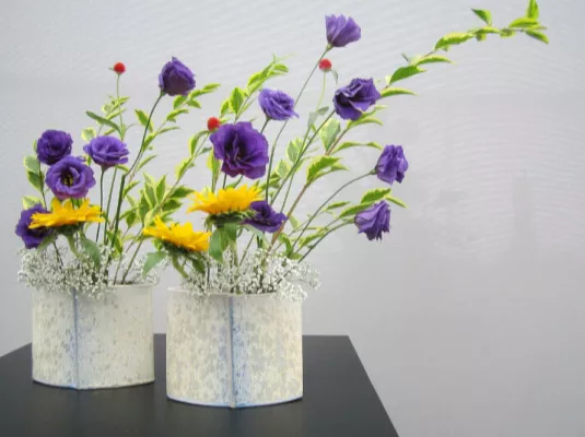 Papier à la façon Ikebana