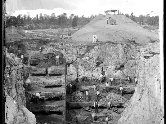 Fouilles paléontologiques, Paysages photographiques © Eugene Trutat
