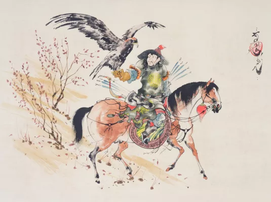 Figures de Mongolie. Peintures de Munkhbat et Lahgvarentsen