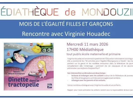 Rencontre avec Virginie Houadec - Mercredi 11 mars