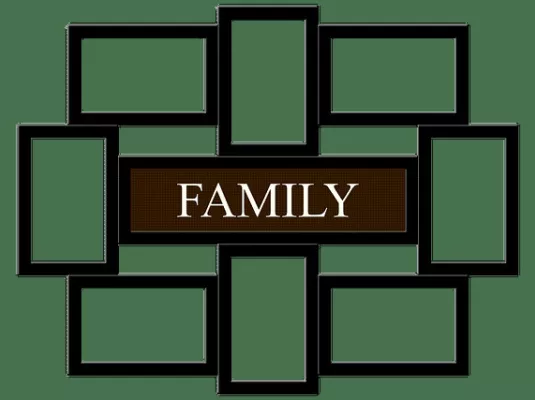 Activité manuelle : fabrication de cadre de famille