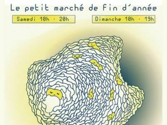 Le petit marché de fin d'année © Conception graphique Junie Briffaz